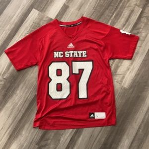 NC State #87 Adidas football Jersey
